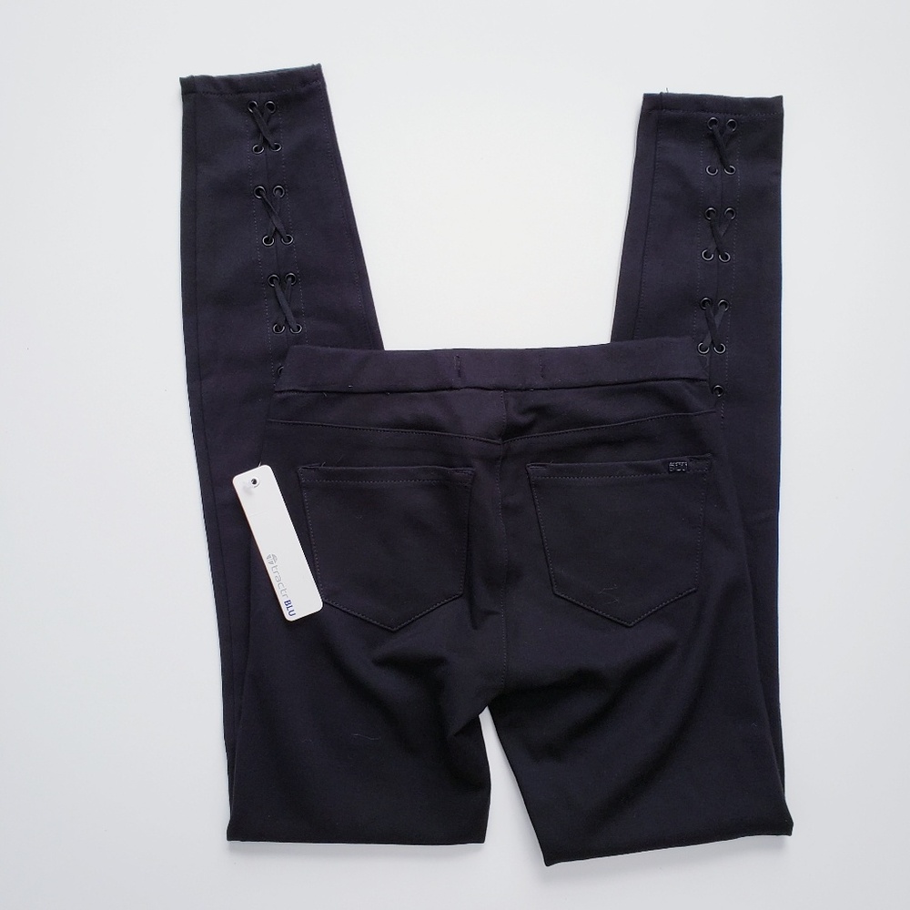Tractr Blu Lace Up Pull On Skinny Jegging - Picture 3 of 6